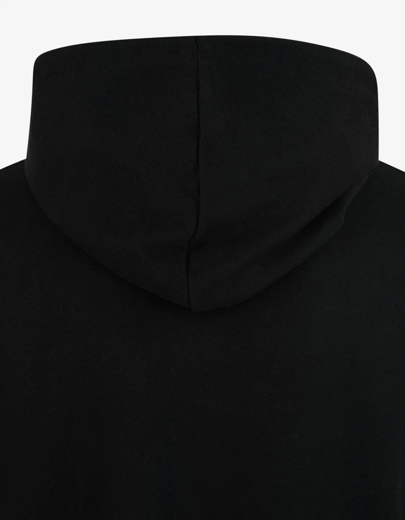 Black Regular Fit Hoodie with Patches -