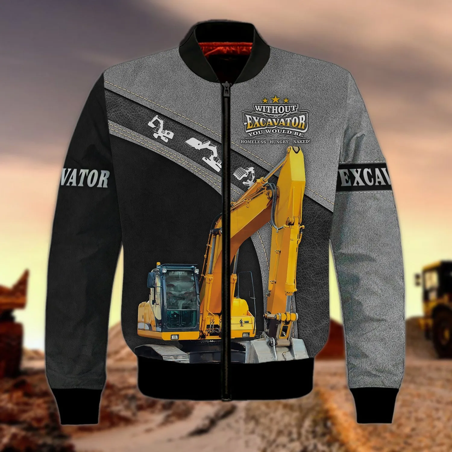 Excavator Driver Hoodie Sweatshirt for Men and Women, Christmas Gift for Excavator Driver