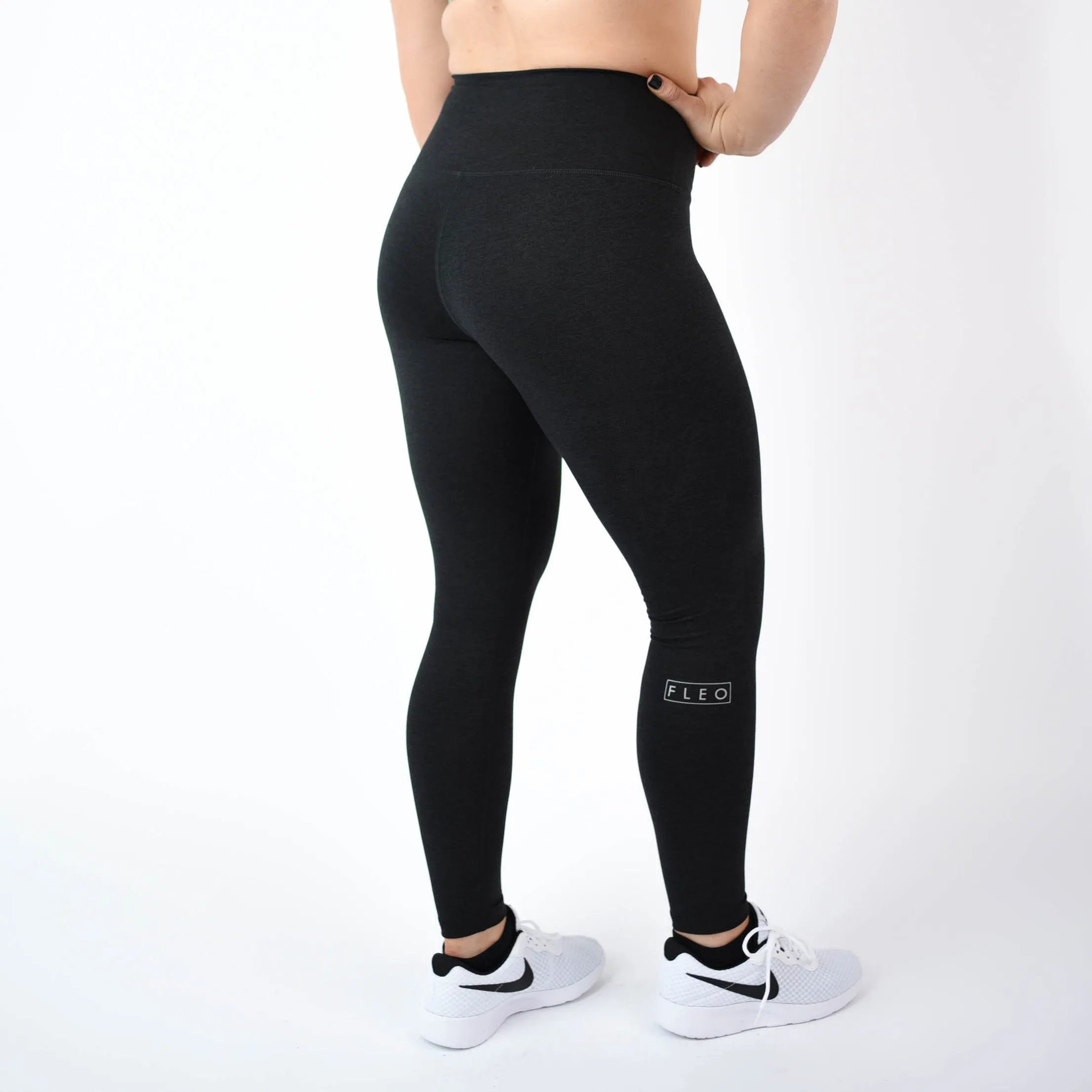 FLEO El Toro 25" Heather Black Leggings (Bounce)