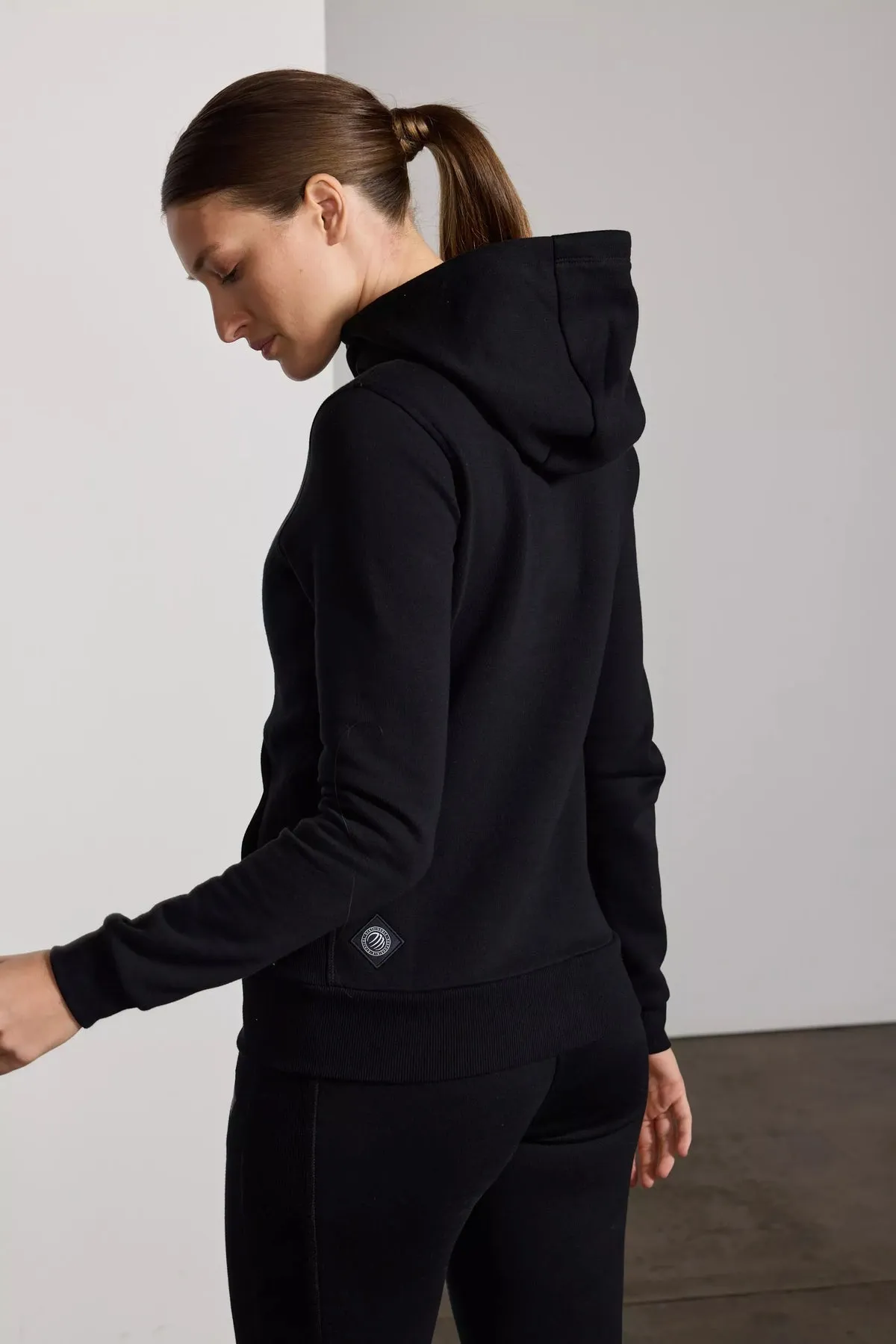 MPG Sport Women Comfort Fleece Zip-Up Hoodie - BLACK