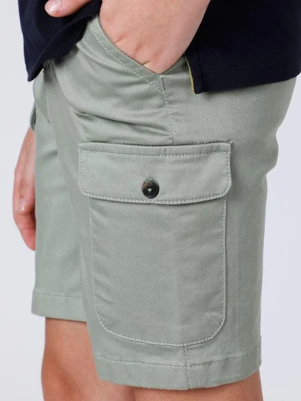 One Friday Green Solid Short