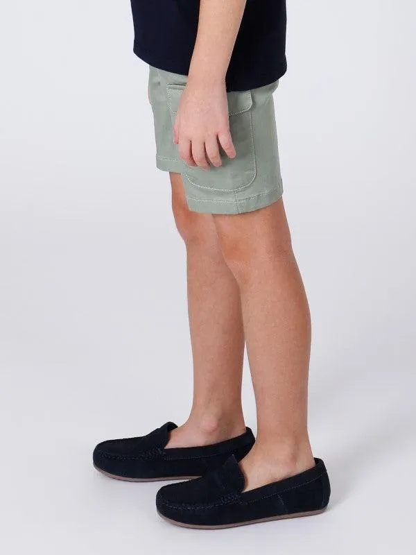 One Friday Green Solid Short